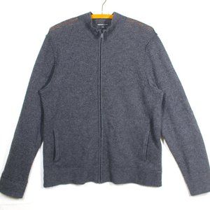 James Perse 100% Cashmere Track Jacket Waffle Knit